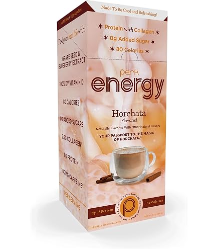 Amazon.com : Perk Energy Drink Mix (Vanilla Caramel Steamer) 10